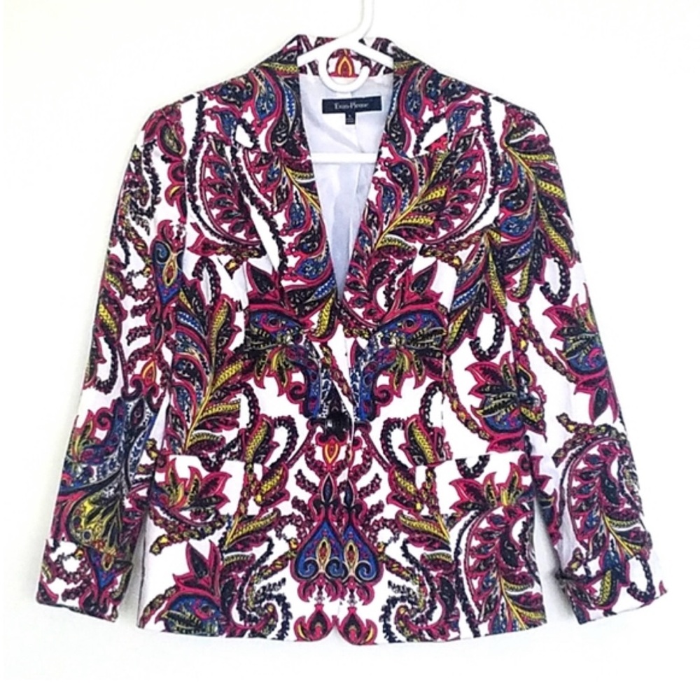Evan Picone Paisley Blazer